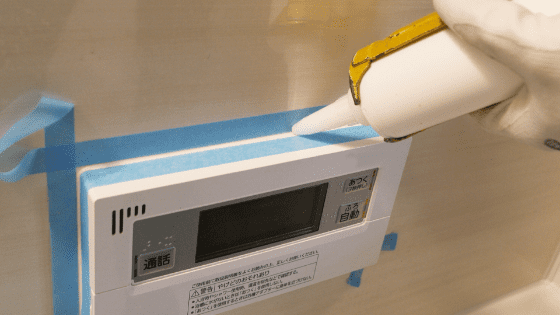 水平・中心を正確に合わせた美しい設置