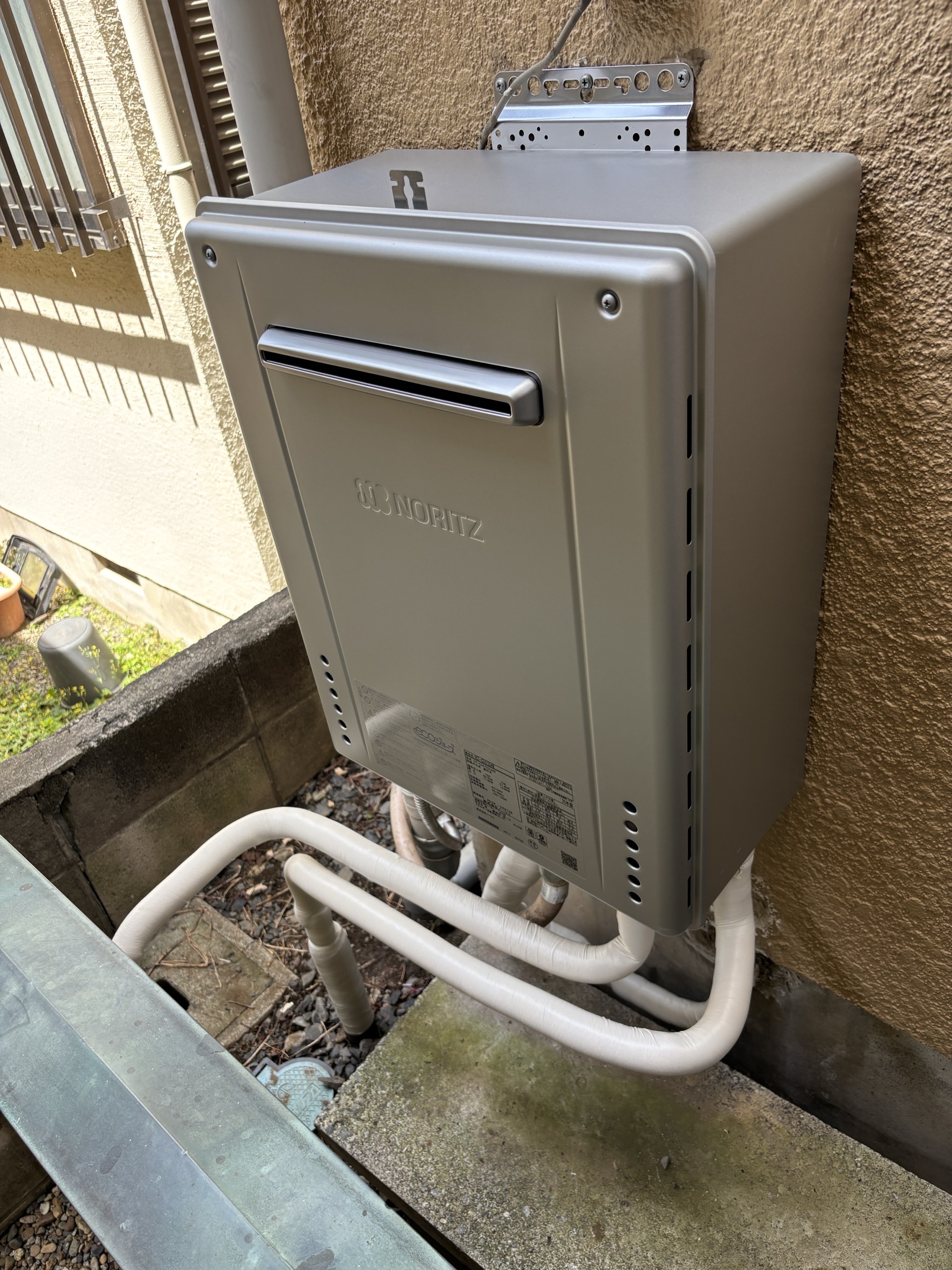 埼玉県川口市Hさまノーリツ製ガス給湯器施工事例工事後写真